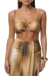 Jluxlabel Earthbound Crop Top In Brown