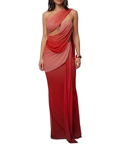 Jluxlabel Empress Of Hearts Mesh Gown In Multi