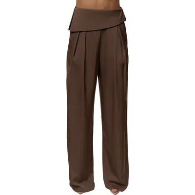 Jluxlabel Executive Trousers In Brown