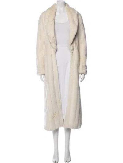 Pre-owned Jluxlabel Faux Fur Coat In Neutral