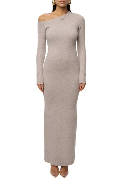 Jluxlabel Fireside Knit Maxi Dress In Gray