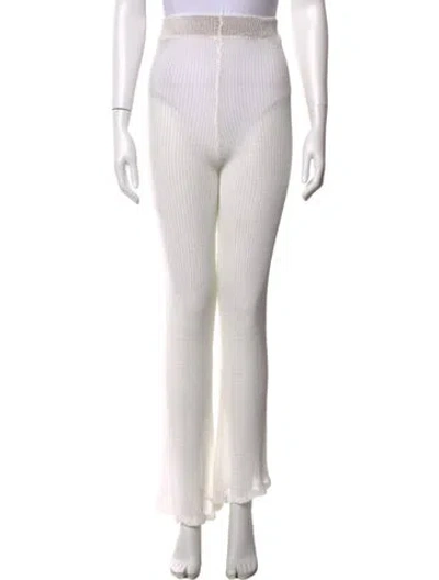 Pre-owned Jluxlabel Flared Pants In White