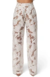 Jluxlabel Floral Organza Pants In White