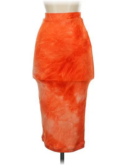 Pre-owned Jluxlabel Formal Skirt In Orange