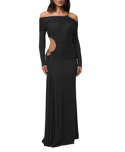 Jluxlabel Gilded Grace Maxi Dress In Black