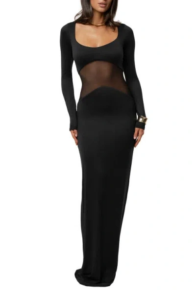 Jluxlabel Glitz Hour Maxi Dress In Black