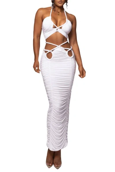 Jluxlabel Go The Distance Skirt Set In White