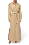 Jluxlabel Harbor Shore Maxi Shirtdress In Animal Print