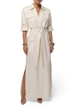 Jluxlabel Harbor Shore Maxi Shirtdress In White