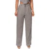 Jluxlabel Herringbone Tweed Pants In Grey
