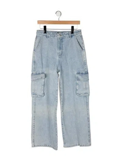 Pre-owned Jluxlabel High-rise Wide Leg Jeans In Blue