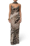 Jluxlabel Infinite Journey Maxi Dress In Brown