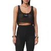 Jluxlabel Island Nights Open Knit Crop Top In Black