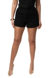 Jluxlabel Kelsie Belted Shorts In Black