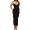 Jluxlabel Krishna One-shoulder Cocktail Dress In Black