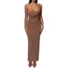 Jluxlabel Krishna One-shoulder Sparkle Mesh Cocktail Dress
