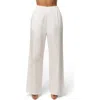 Jluxlabel Leon Pleated Wide Leg Pants In White