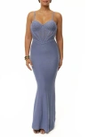 Jluxlabel Melani Sleeveless Maxi Sweater Dress In Purple