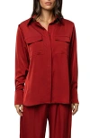 Jluxlabel Misty Button-up Shirt In Red