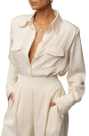 Jluxlabel Misty Button-up Shirt In White