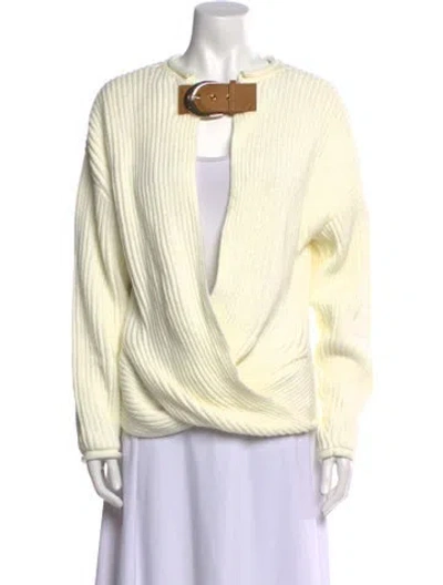 Pre-owned Jluxlabel Mock Neck Sweater In Neutral