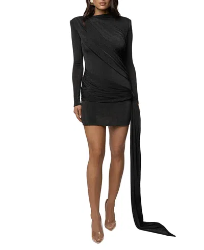 Jluxlabel Moments Draped Mini Dress In Black