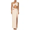 Jluxlabel New Age Crop Top & Skirt Set In Beige