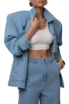 Jluxlabel Next Phase Denim Jacket In Blue