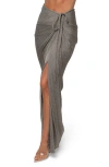 Jluxlabel Noelia Metallic Maxi Sweater Skirt