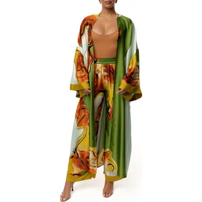 Jluxlabel Nola Satin Maxi Duster