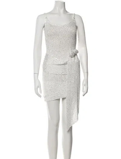 Pre-owned Jluxlabel Nylon Mini Dress W/ Tags In White