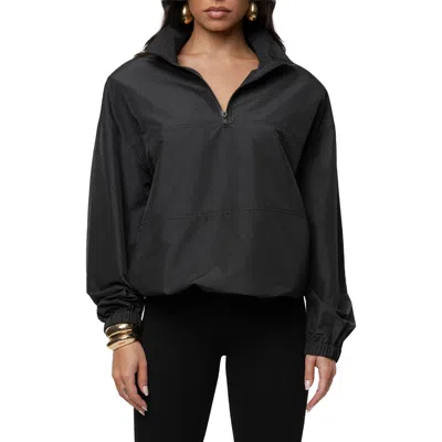 Jluxlabel Oversized Funnel Jacket In Black