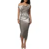 Jluxlabel Palm Ruched Body-con Dress In Gray