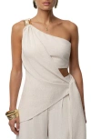 Jluxlabel Palmera One-shoulder Top In White