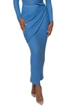 Jluxlabel Paradise Hills Maxi Skirt In Blue