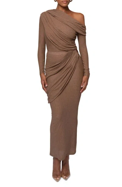 Jluxlabel Paradise Hills Maxi Skirt In Brown