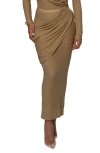 Jluxlabel Paradise Hills Maxi Skirt In Green