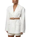 Jluxlabel Precision Woven Blazer In White