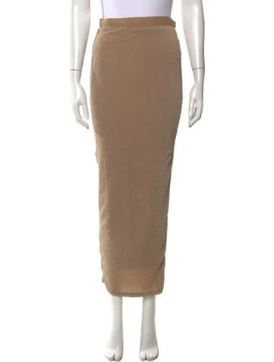 Pre-owned Jluxlabel Printed Long Skirt In Neutrals