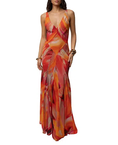 Jluxlabel Prism Tide Maxi Dress In Red