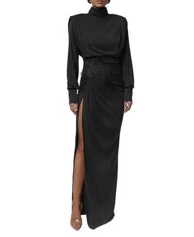 Jluxlabel Radiance Maxi Gown In Black