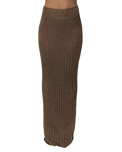 Jluxlabel Resort Metallic Maxi Skirt In Multi