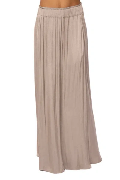 Jluxlabel River Satin Maxi Skirt In Pink