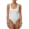 Jluxlabel Romi Knit Tank Bodysuit In White