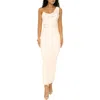 Jluxlabel Ruched One-shoulder Maxi Dress In White
