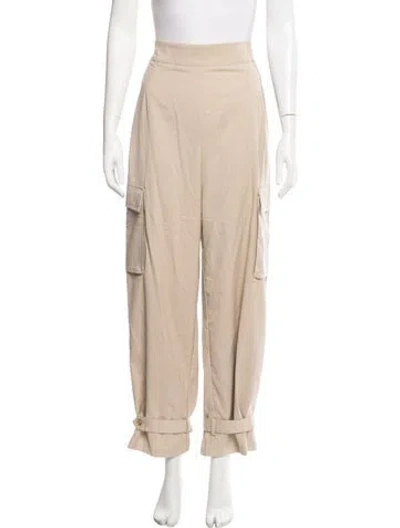Pre-owned Jluxlabel Ruffle Embellishment Sweatpants In Neutrals
