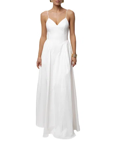 Jluxlabel Sculpted Grace Maxi Dress In White
