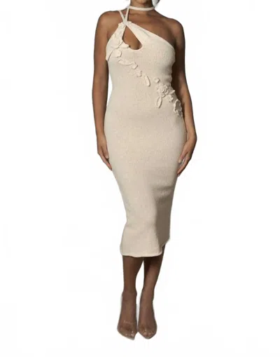 Jluxlabel Sea Soul Midi Dress In Ivory In Beige