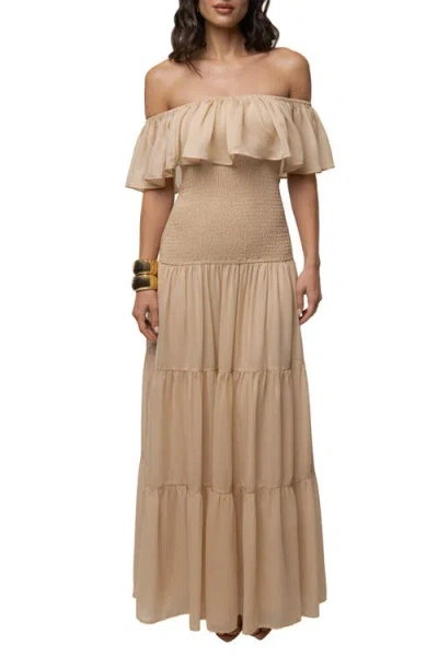 Jluxlabel Seaside Drift Maxi Dress In Neutral