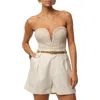 Jluxlabel Serene Coast Strapless Bodysuit E In Neutral